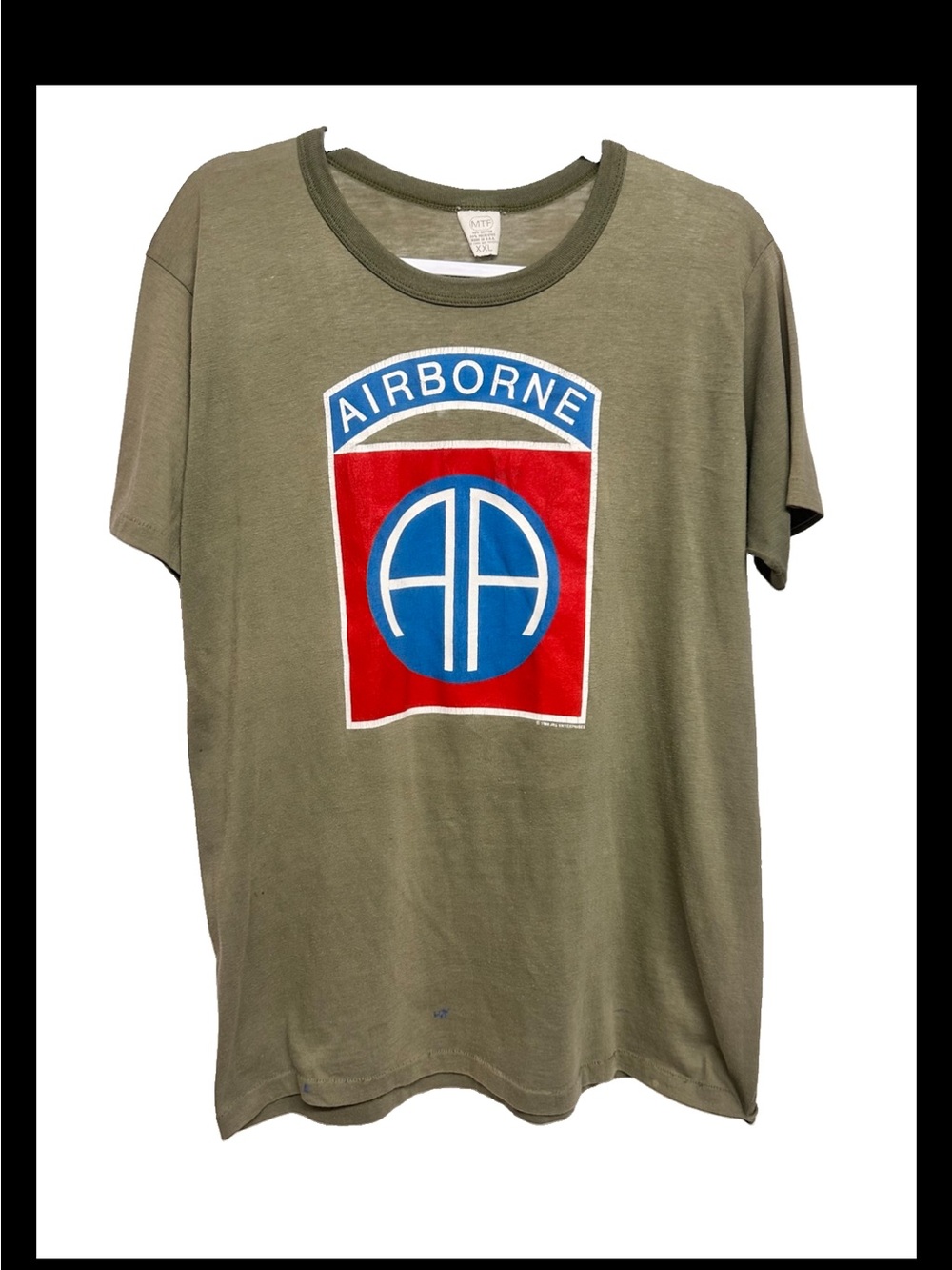 Vtg US Army 82nd Airborne T shirt L